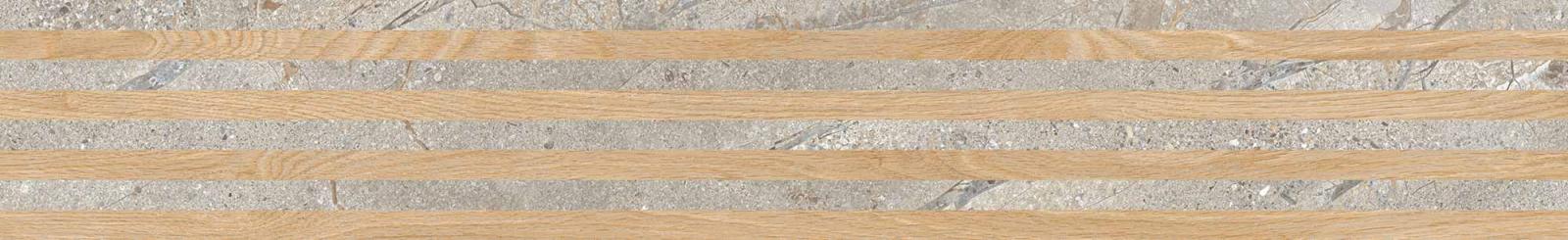 Gres CRUST 3D BOISERIE TAUPE 18,4x120 (1)