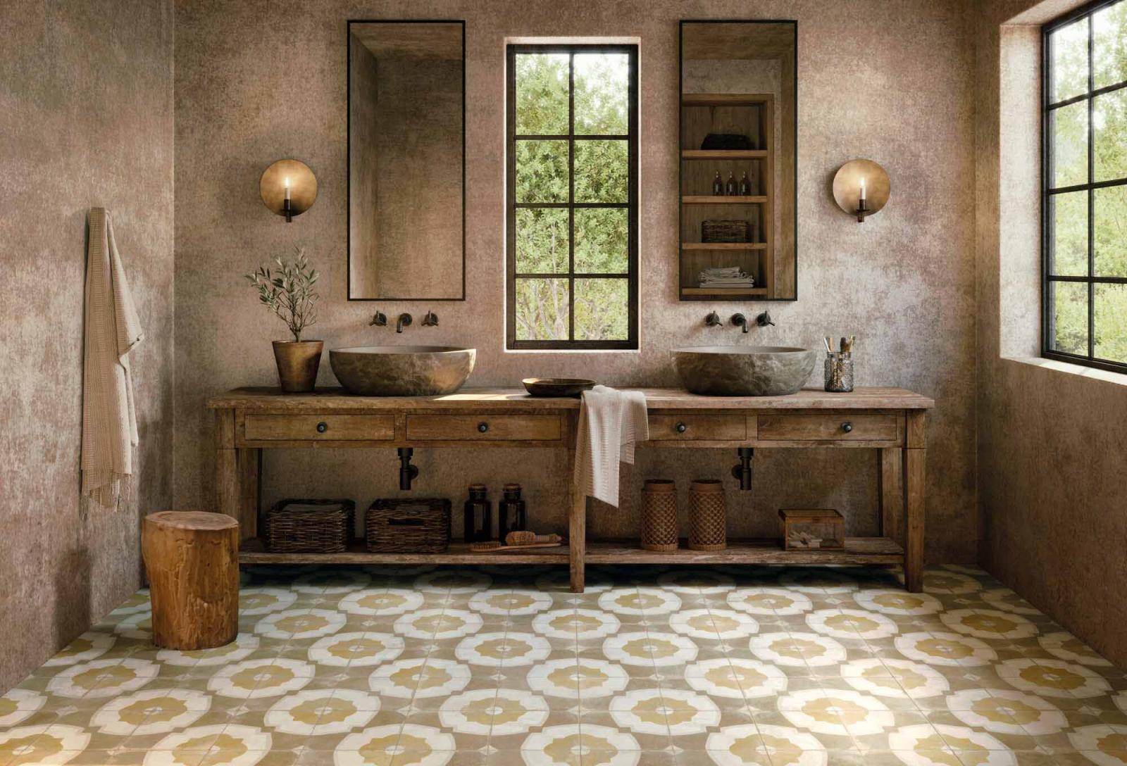 Terakota FS FARFALLA MUSTARD 45x45 (2)