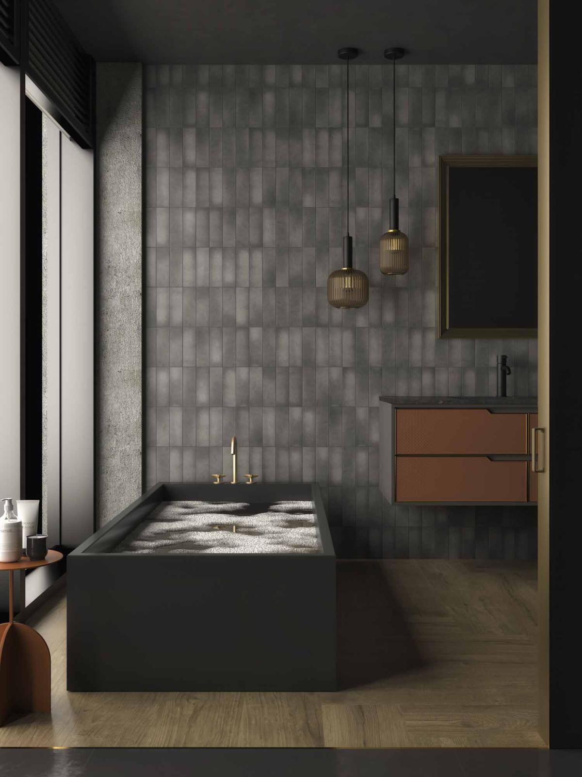 Płytka ścienna RENANIA GRAFITO 6,5x20