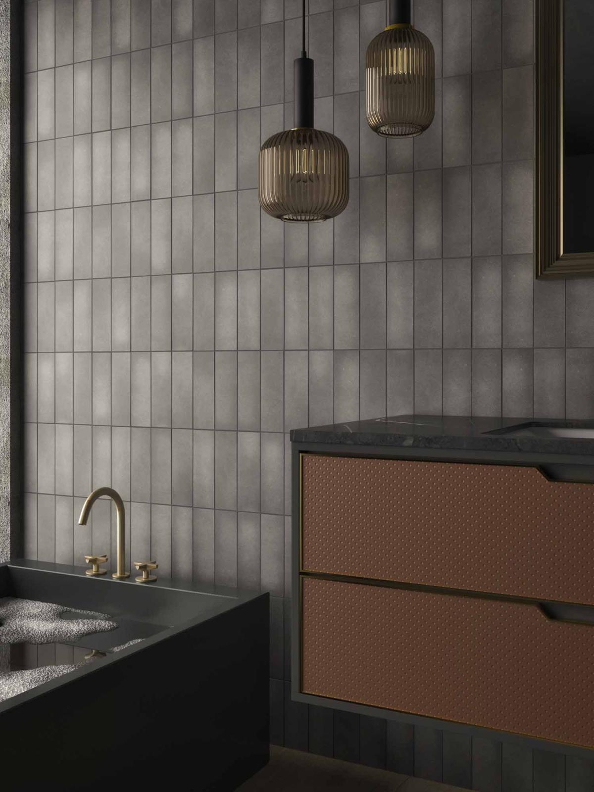 Płytka ścienna RENANIA GRAFITO 6,5x20 (3)