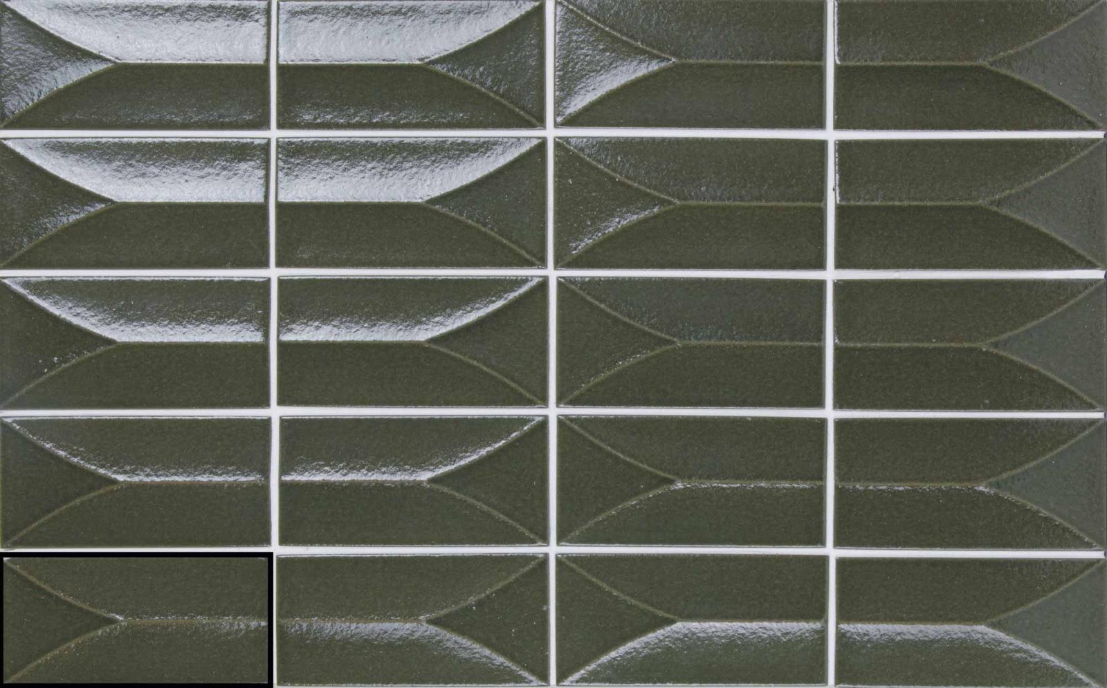 Gres ARKA FORMA GREEN 5,8X11,6 (3)