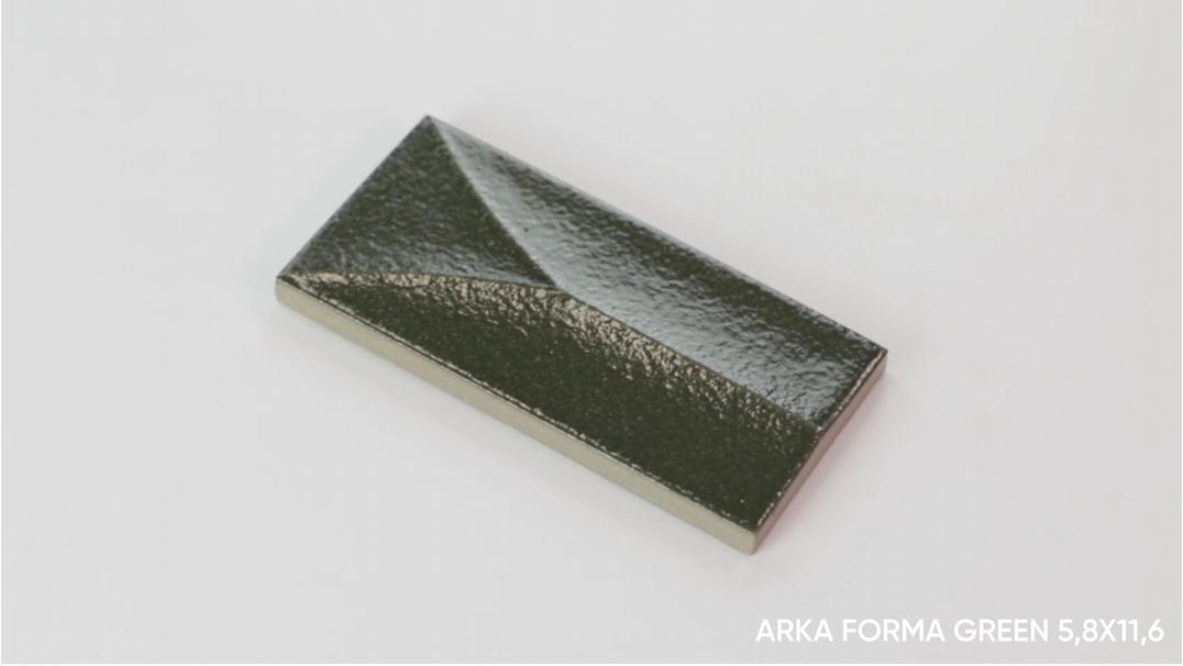Gres ARKA FORMA GREEN 5,8X11,6 (4)