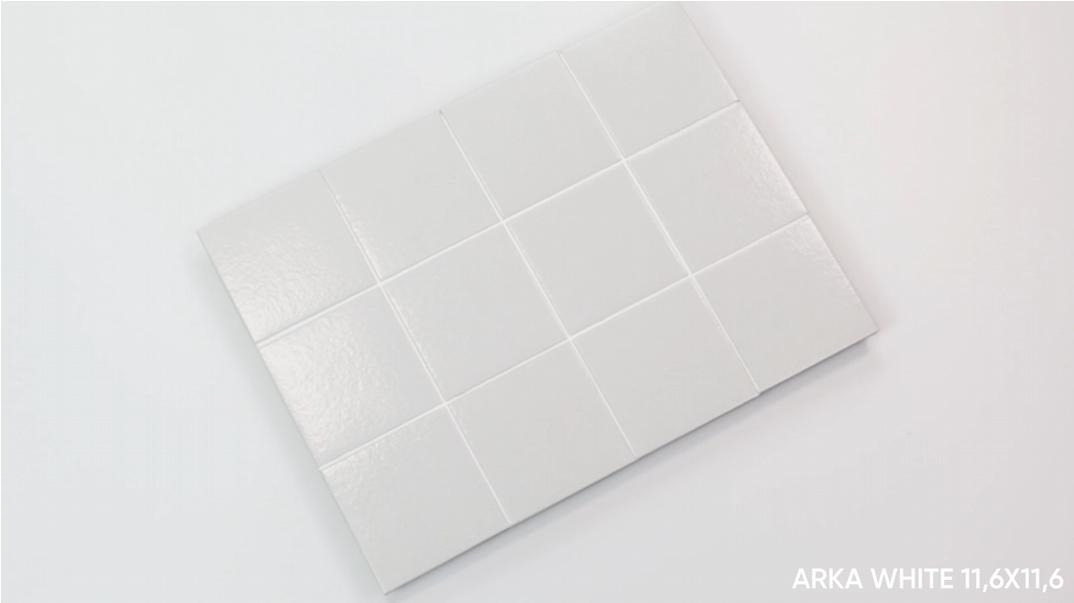 Gres ARKA WHITE 11,6x11,6 (4)
