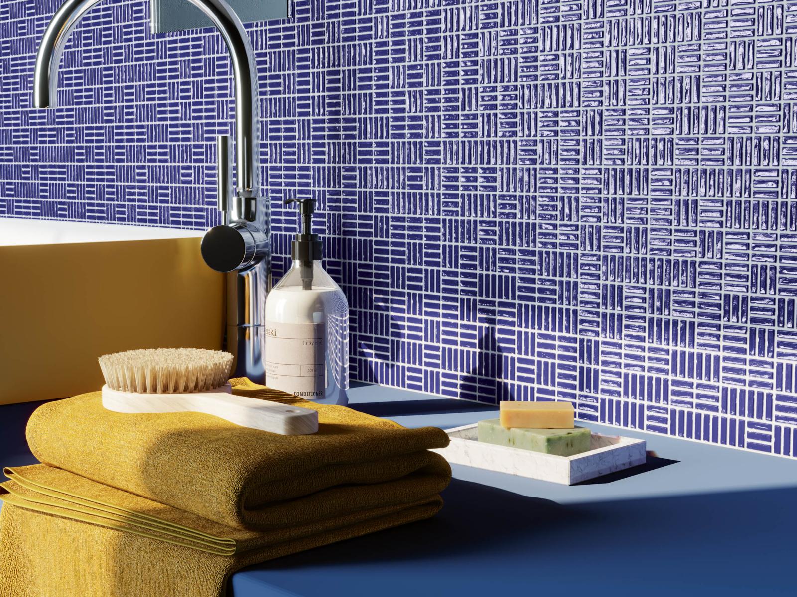 Płytka ścienna TINY COBALT BLUE 10x10