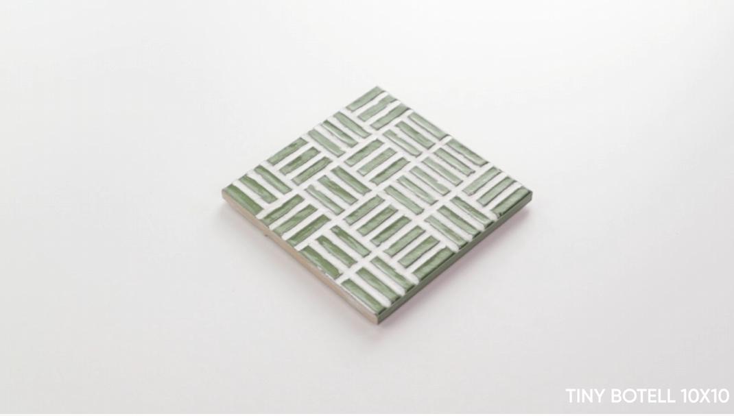 Płytka ścienna TINY BOTTLE GREEN 10x10 (5)