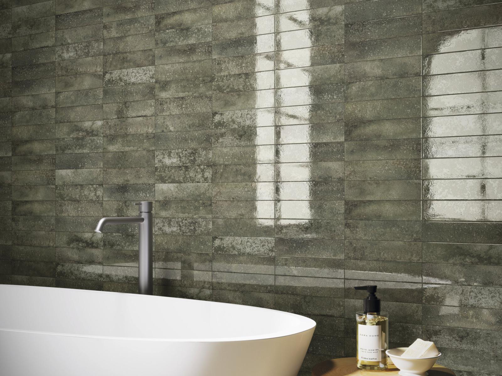 Płytka ścienna TOUCH GREEN 6,3x25