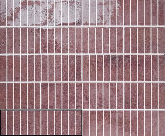 Płytka ścienna TOUCH BURGUNDY 10x30 (3)