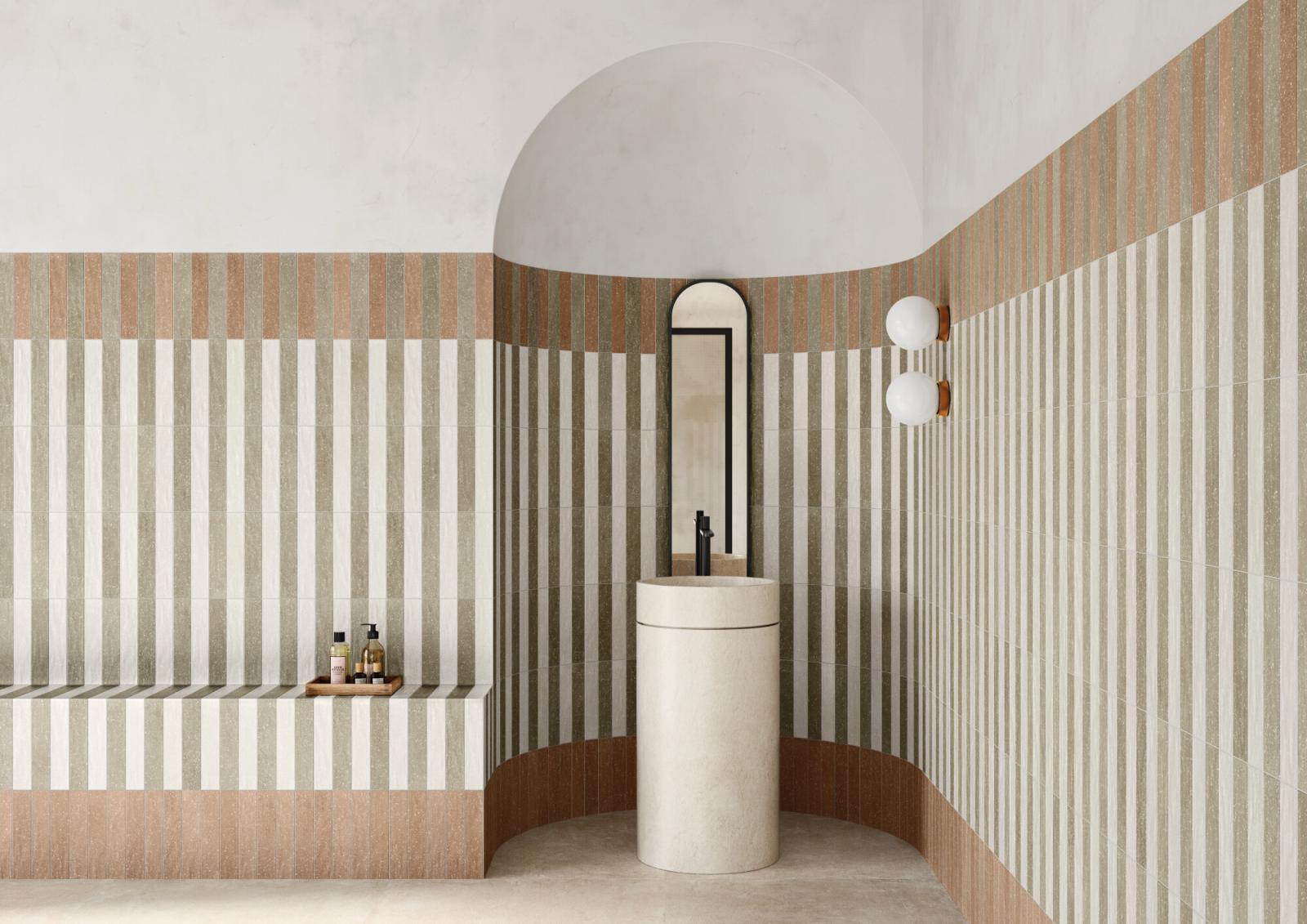 Płytka ścienna TRACE GREEN PLAIN 6x30