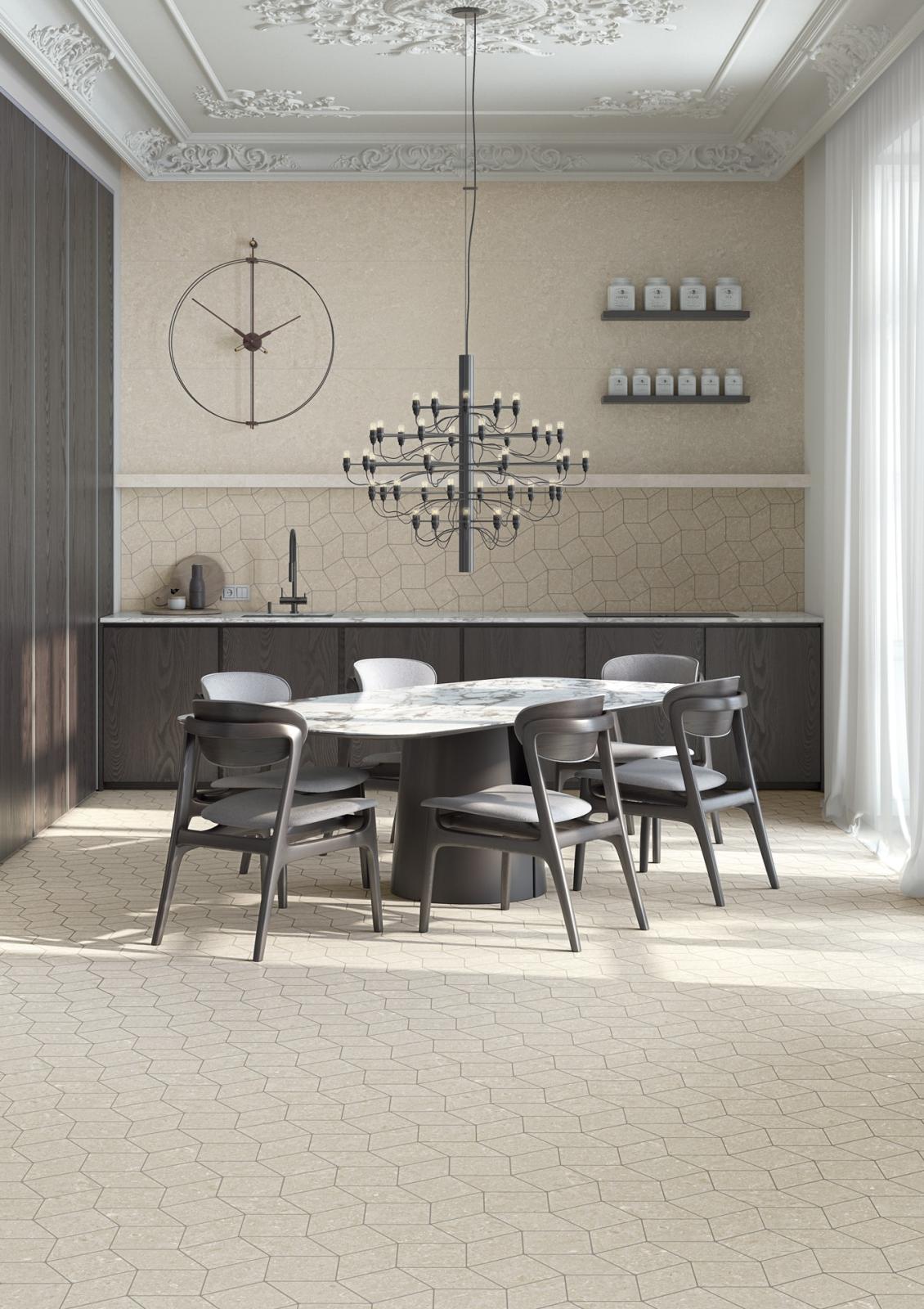 Gres CUPOLA LOGGIA MOSAIC BONE 31,7x31,8 (2)