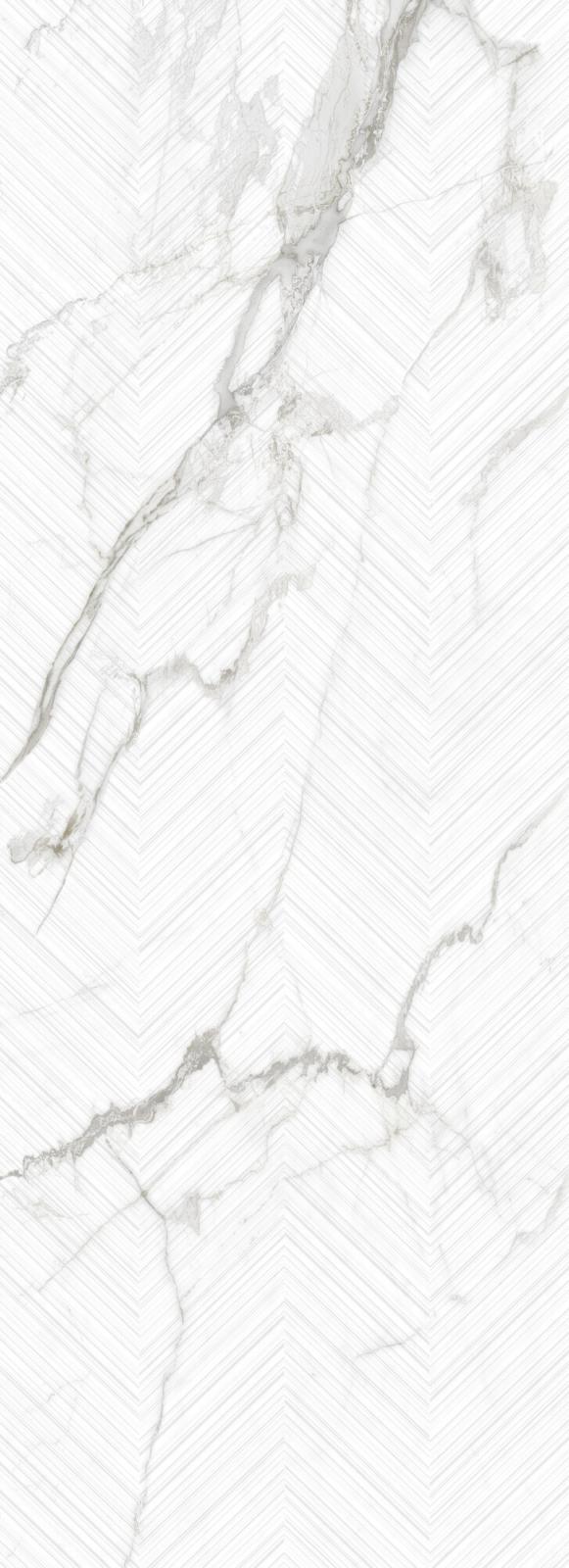 Obrazek dla: Gres slab LUMIERE WHITE DECOR ST 100x275