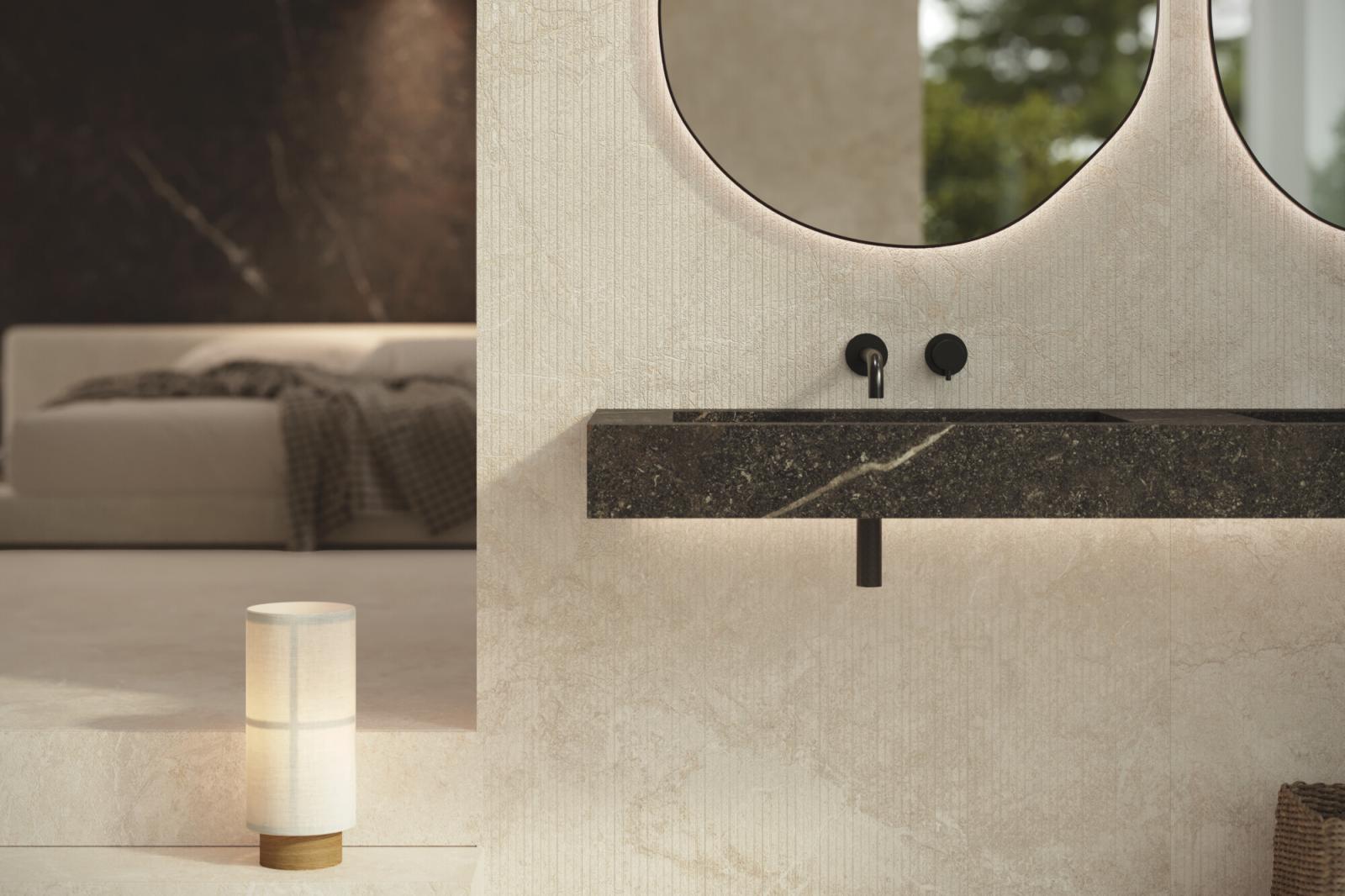 Płytka ścienna SERENE SAND SHAPED DECOR (SP) 60x120