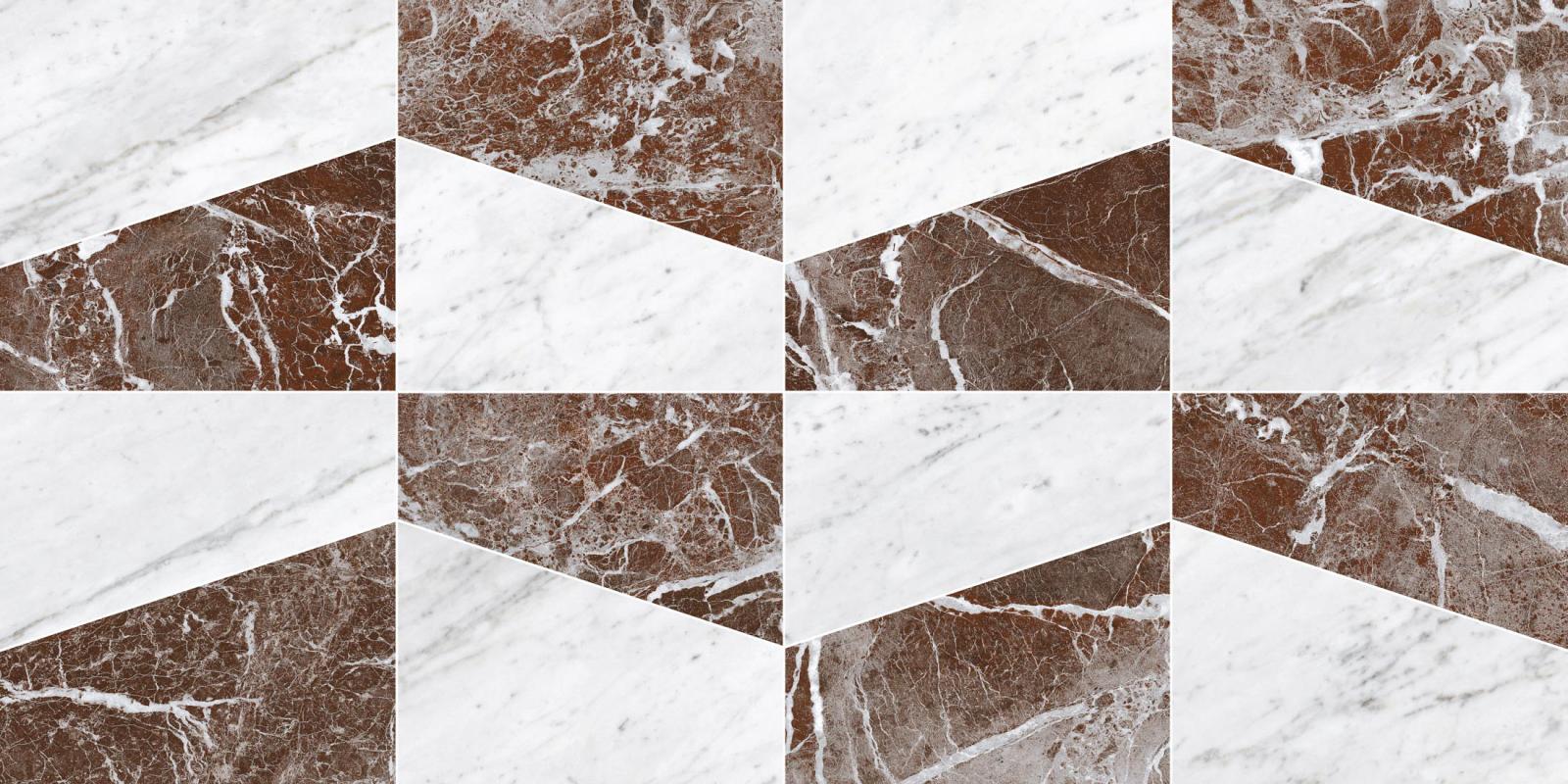 Obrazek dla: Gres MAJESTIC VISUAL BIANCO/ROSSO 60x120