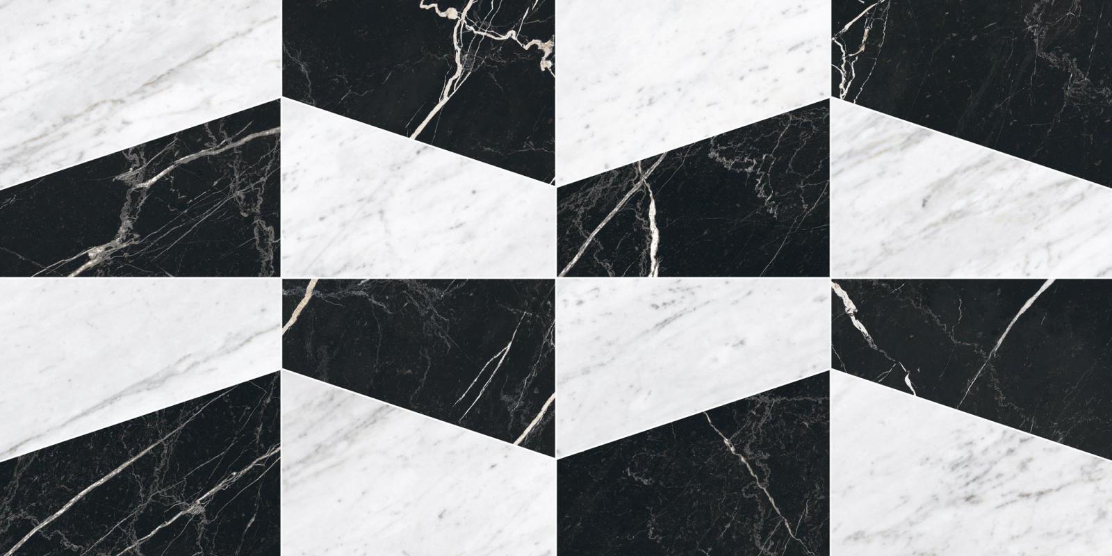 Obrazek dla: Gres MAJESTIC VISUAL BIANCO/NERO 60x120