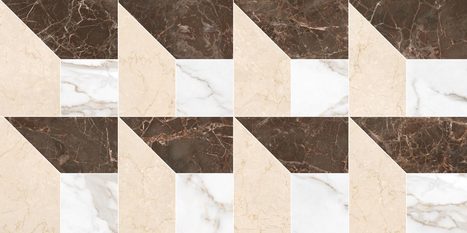 Obrazek dla: Gres MAJESTIC PIRAMIDE ORO/CREMA/BRUNO 60x120