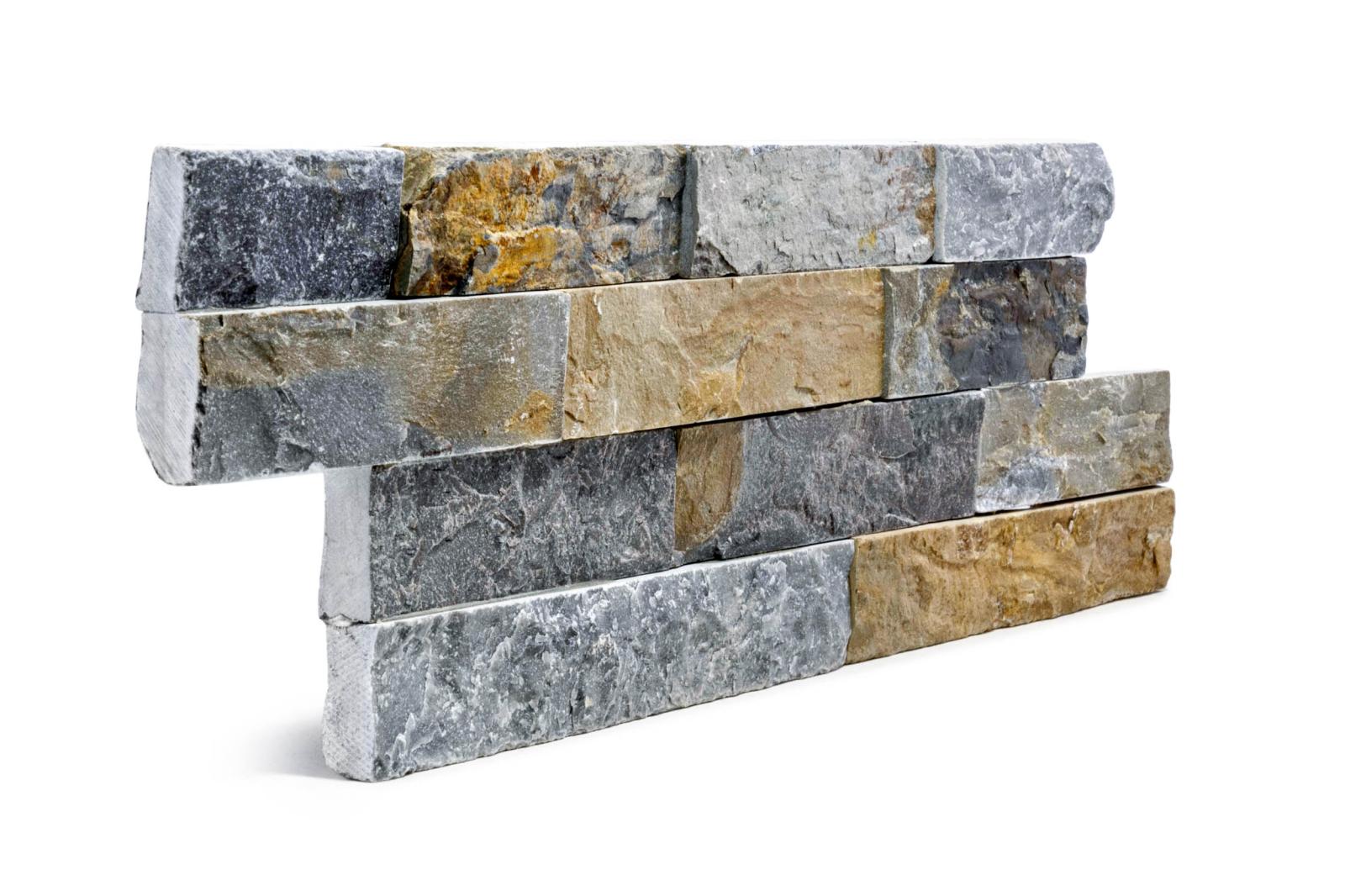 Kamień naturalny elewacyjny SLATE GREY MIX YELLOW 10x35 (2)