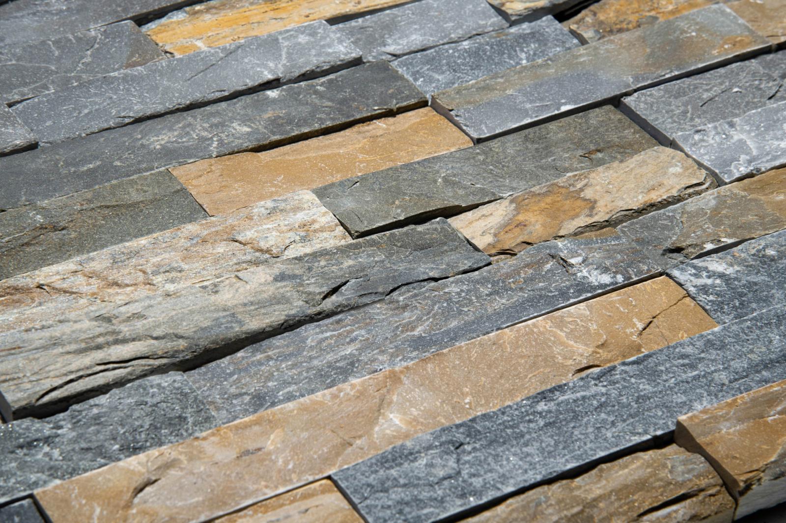 Kamień naturalny elewacyjny SLATE GREY MIX YELLOW 10x35 (3)