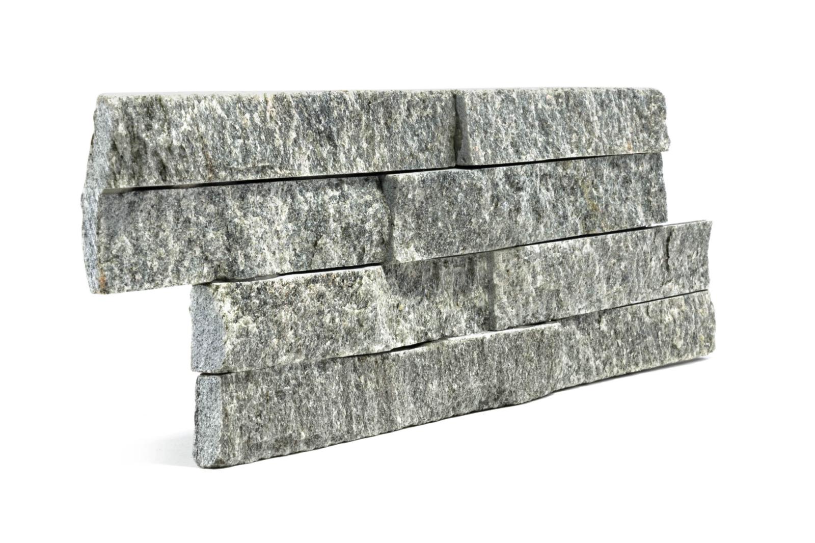 Kamień naturalny elewacyjny QUARTZ GREEN 10x35 (2)