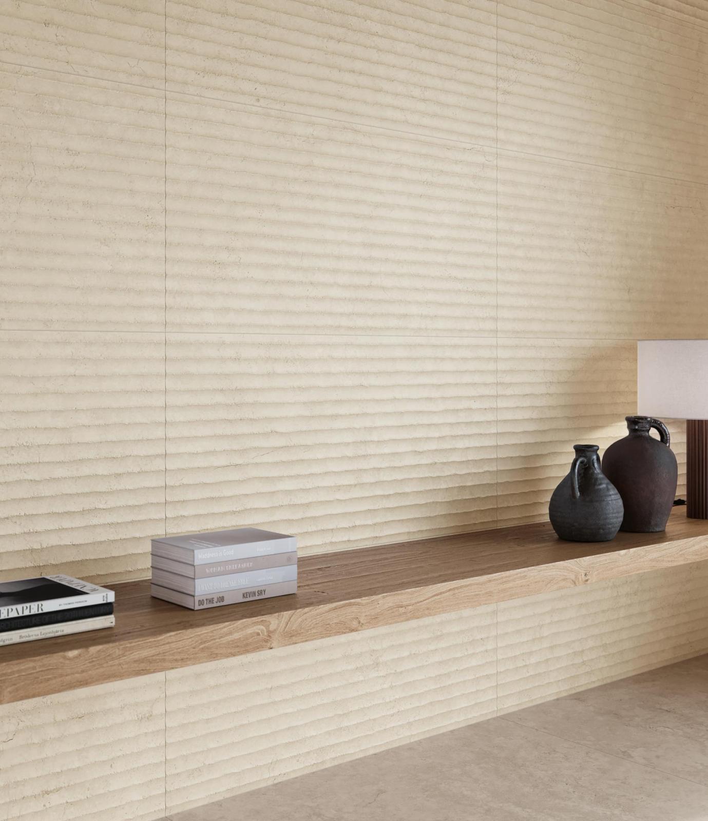 Gres TIVOLI RELIEF VEIN IVORY 60x120