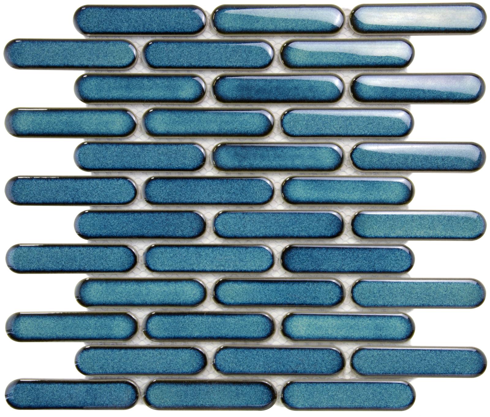 Mozaika BISCARE BLUE GLOSS 30,6x30,2 (1)