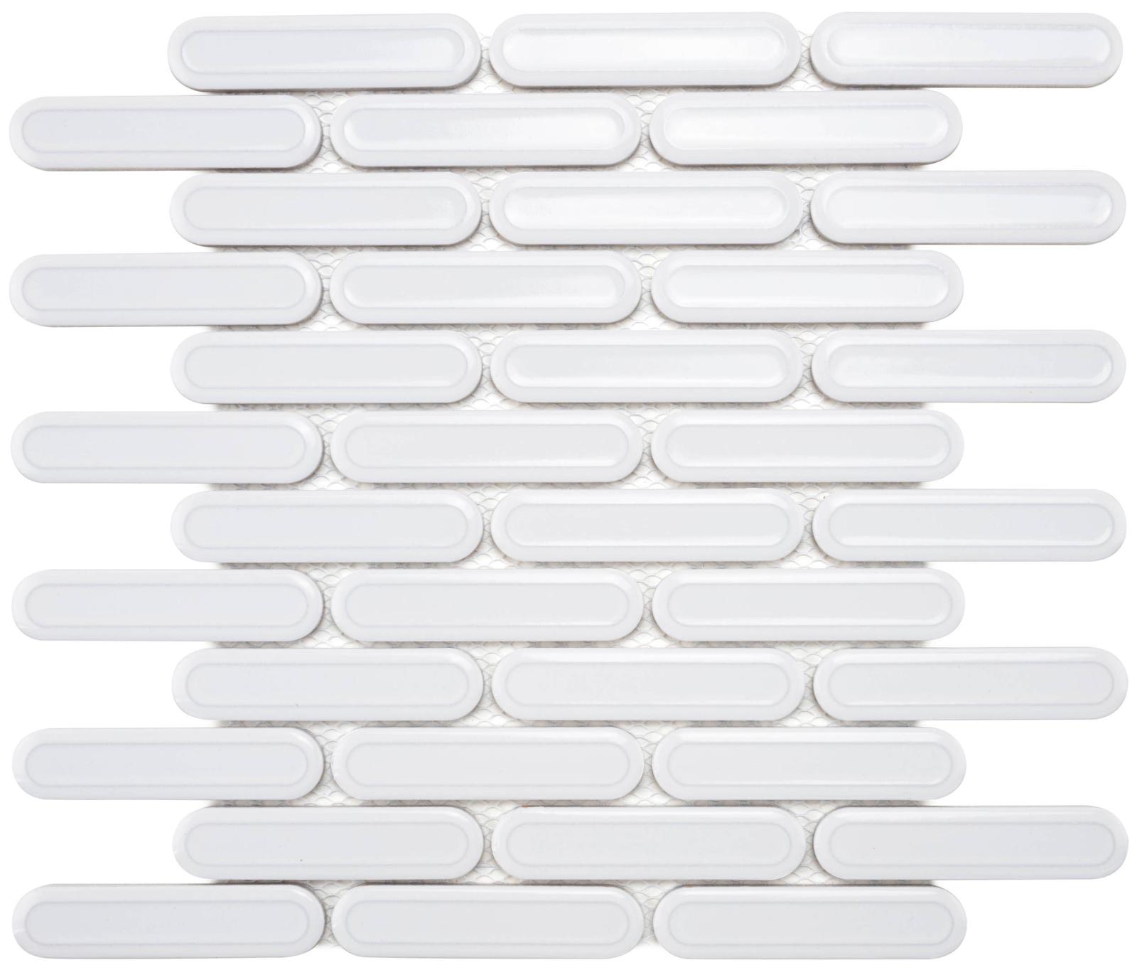Obrazek dla: Mozaika BISCARE ROYAL WHITE GLOSS 30,6x30,2