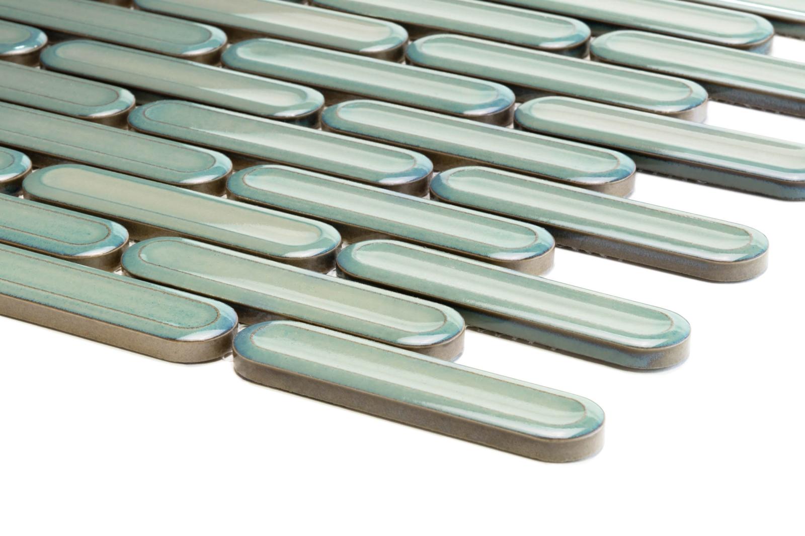 Mozaika BISCARE ROYAL LIGHT GREEN GLOSS 30,6x30,2 (2)
