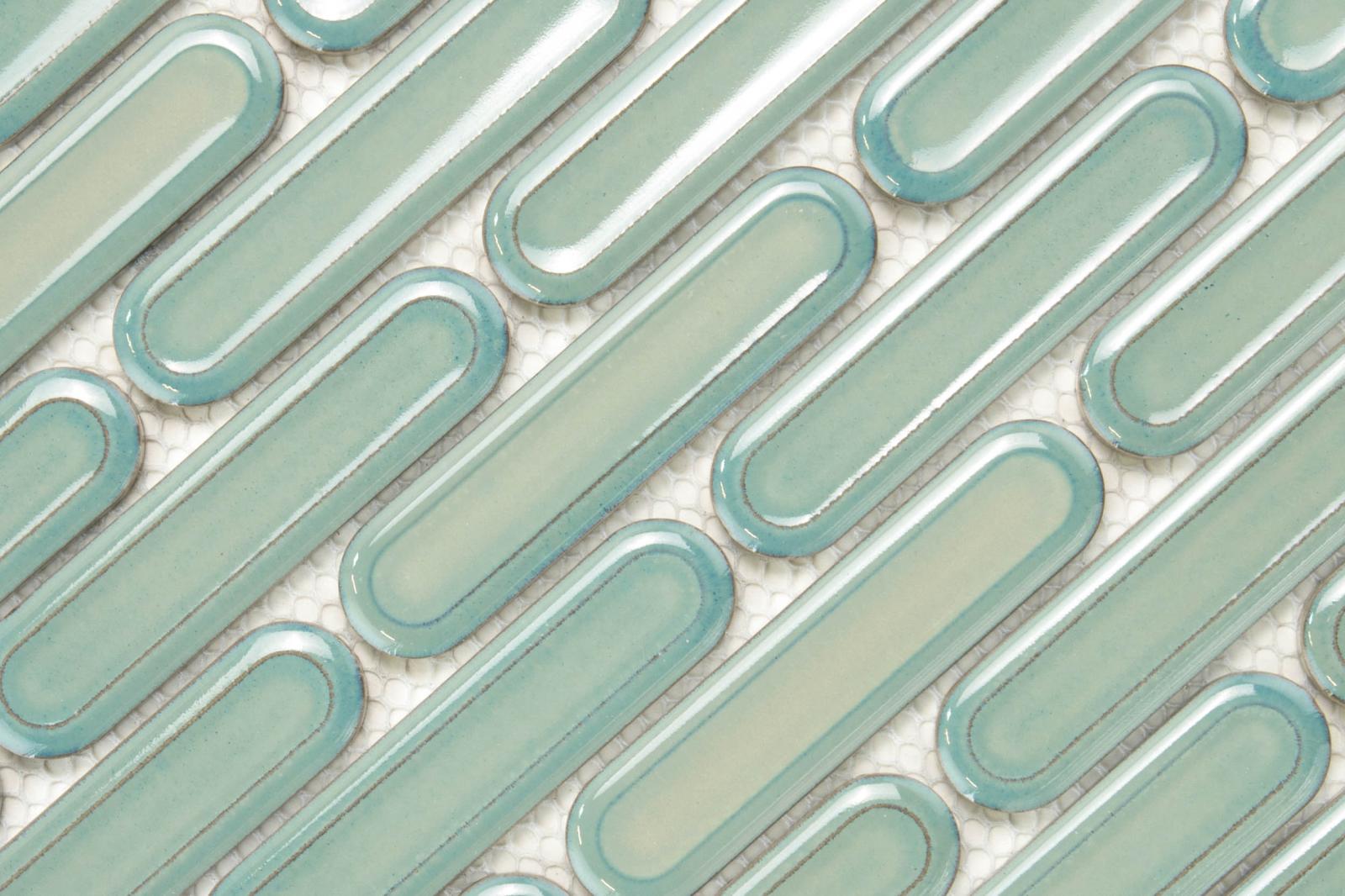 Mozaika BISCARE ROYAL LIGHT GREEN GLOSS 30,6x30,2 (3)
