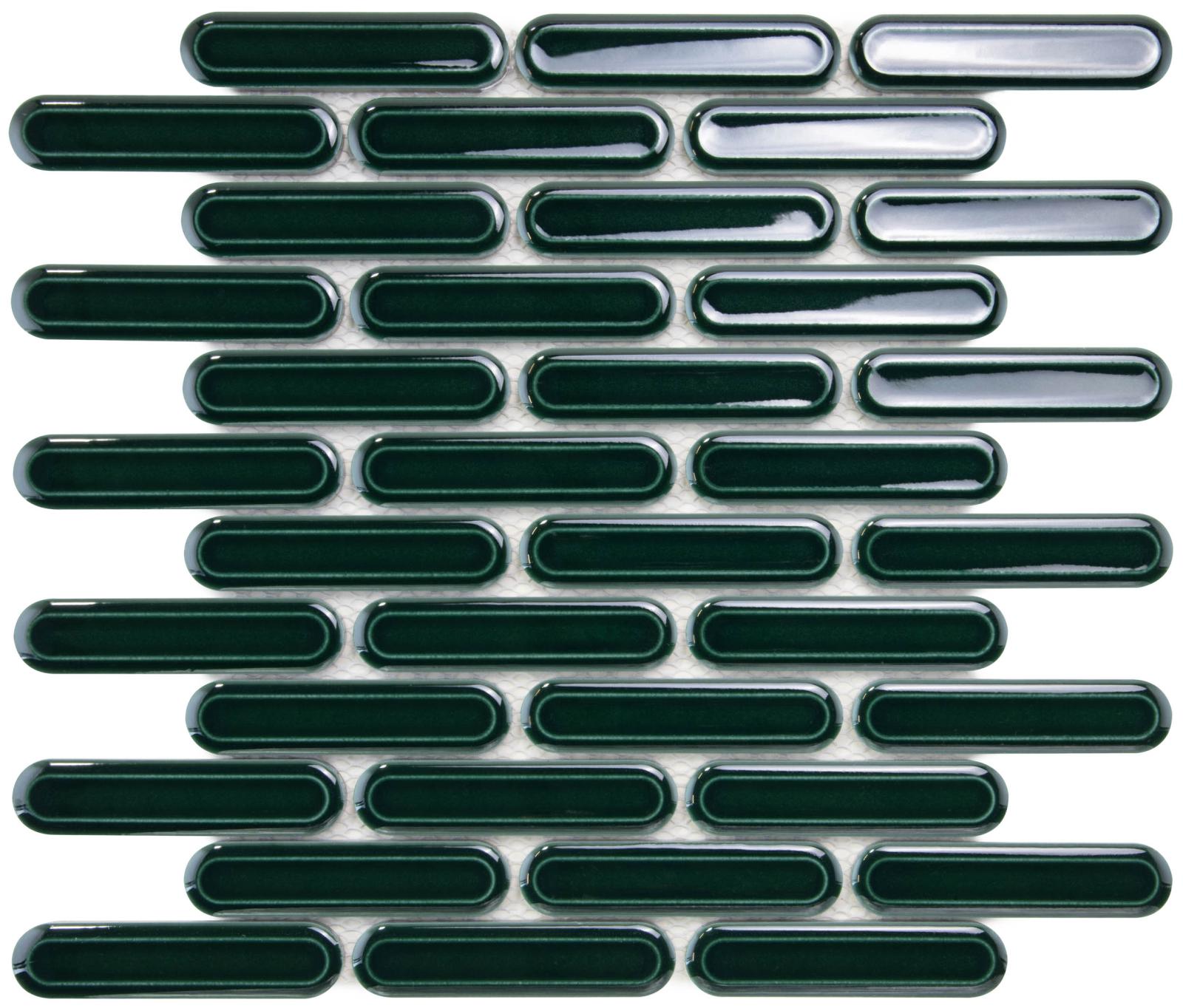 Obrazek dla: Mozaika BISCARE ROYAL GREEN GLOSS 30,6x30,2