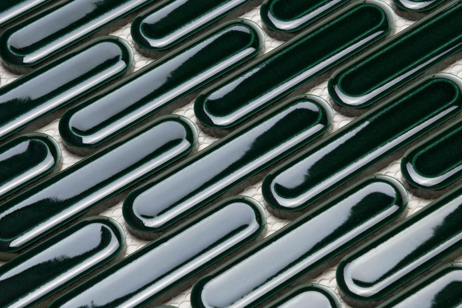 Mozaika BISCARE ROYAL GREEN GLOSS 30,6x30,2 (3)