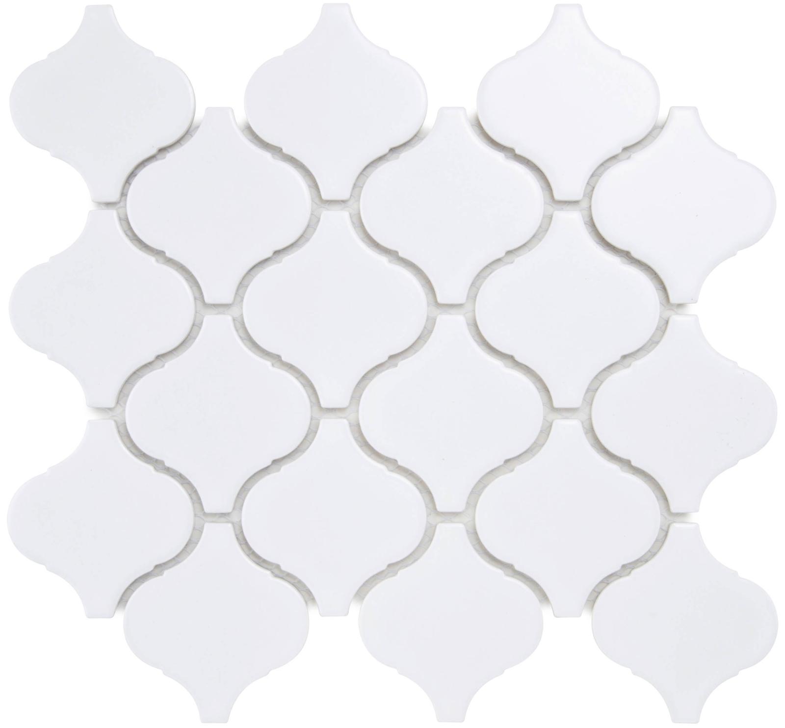 Obrazek dla: Mozaika ARESCO WHITE MAT 28x24,6