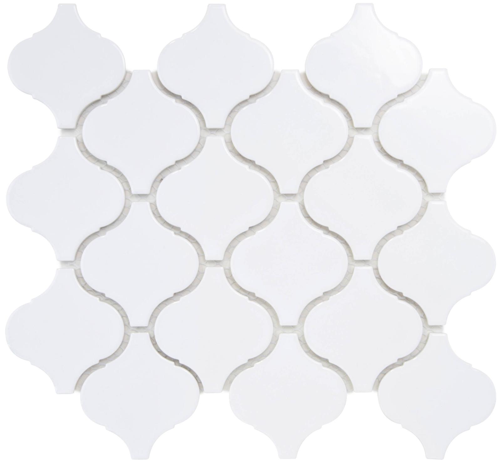 Mozaika ARESCO WHITE GLOSS 28x24,6 (1)