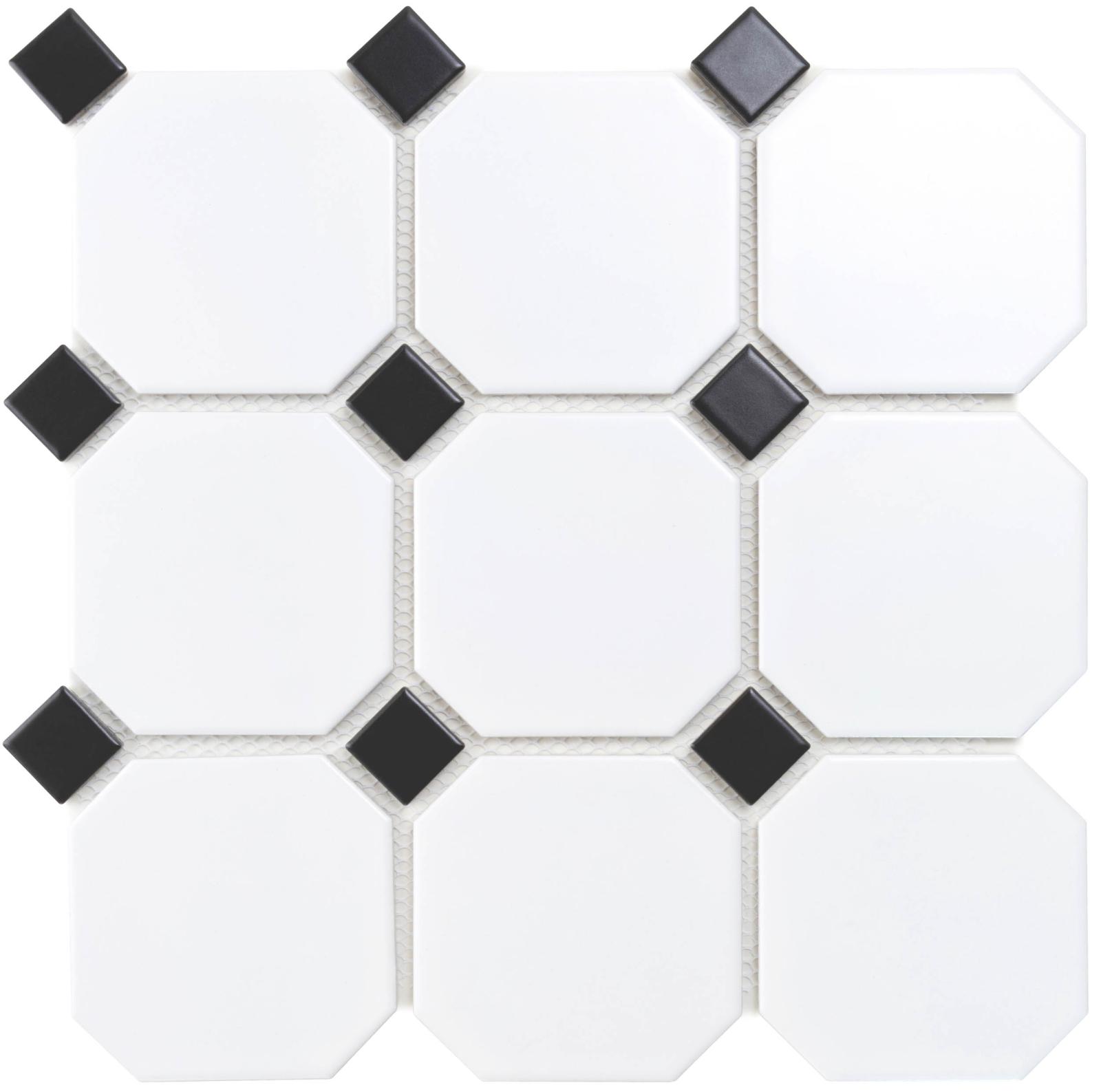 Mozaika OCTAGONO WHITE MAT 30x30 (1)