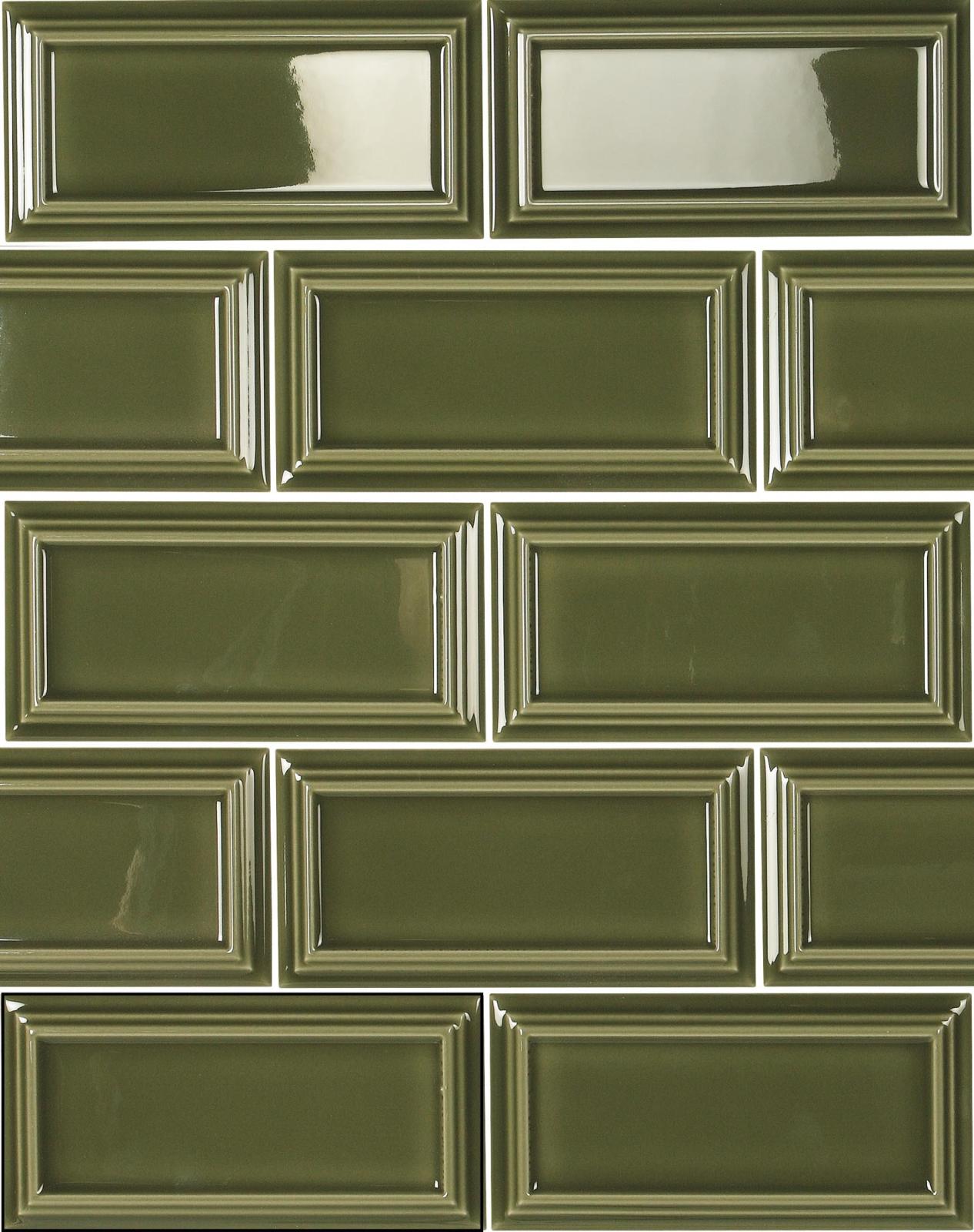 Płytka ścienna HAMPTONS TIANA VICTORIAN GREEN 6,5X13 (3)