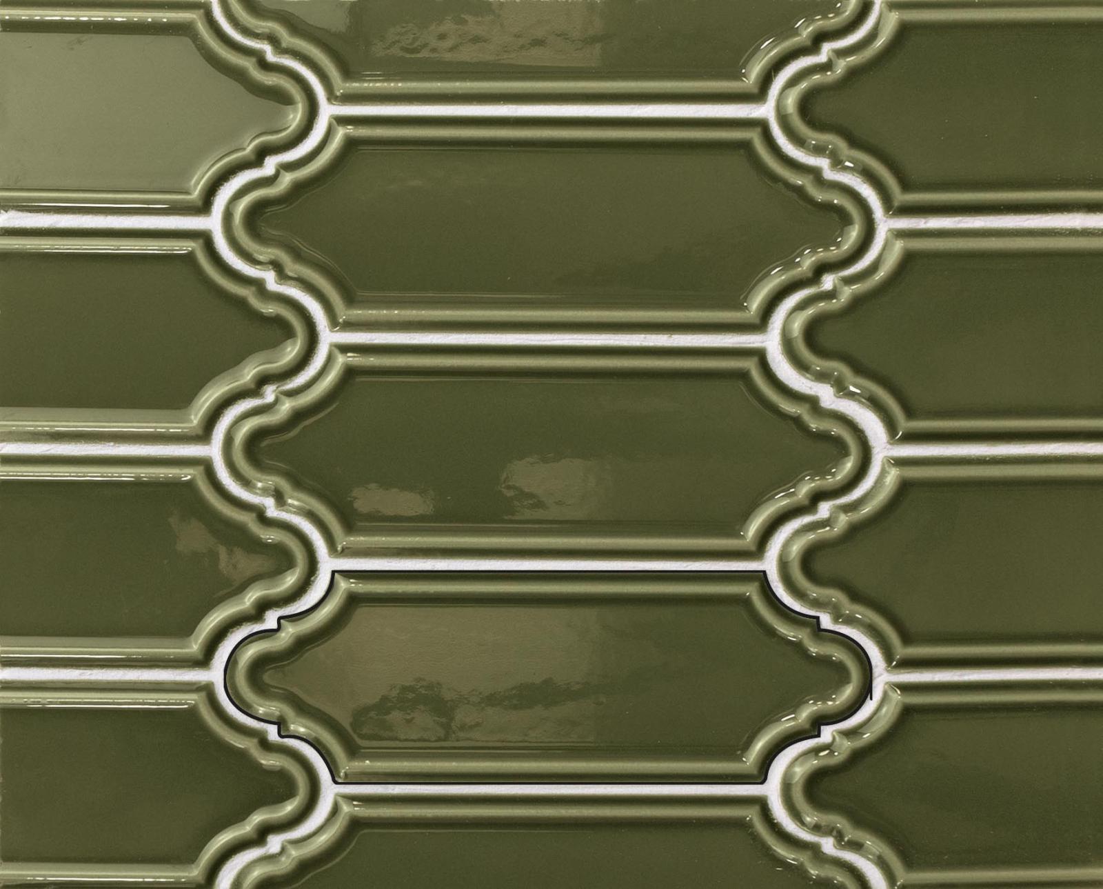 Płytka ścienna HAMPTONS HAVENS VICTORIAN GREEN 5X15 (3)
