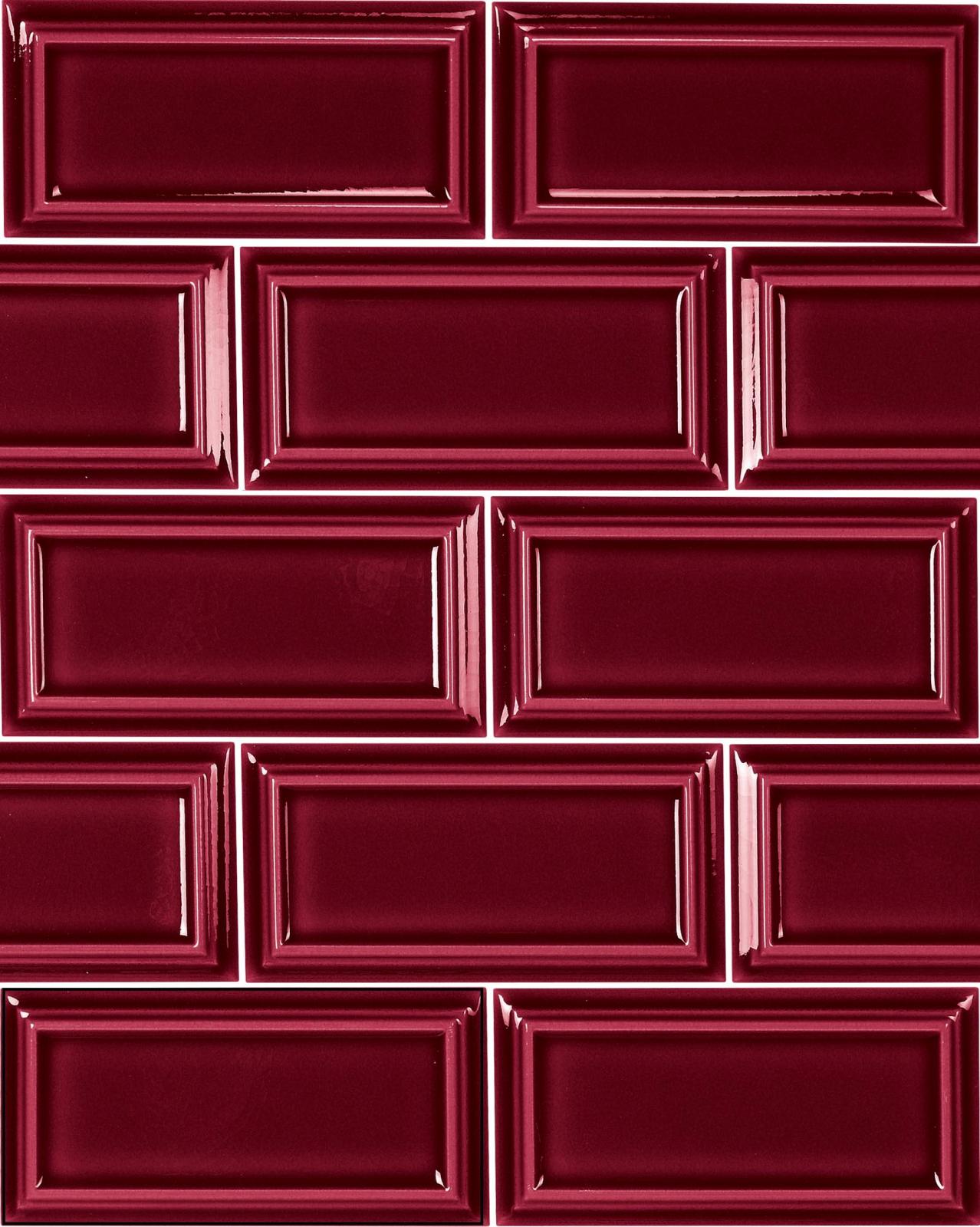 Płytka ścienna HAMPTONS ORIENT CHERRY CRACKLED 6,5X13 (3)