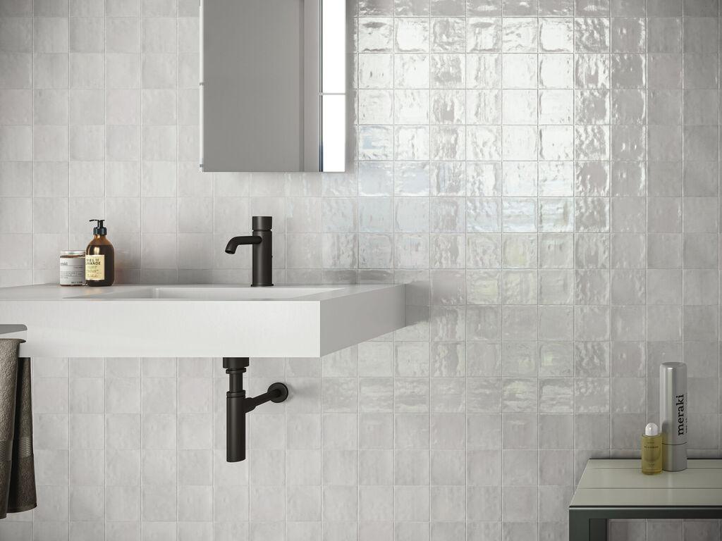 Płytka ścienna ZELLIGE WHITE BRILLO 10x10