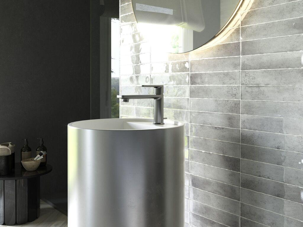 Płytka ścienna KALON GREY BRILLO 5x25