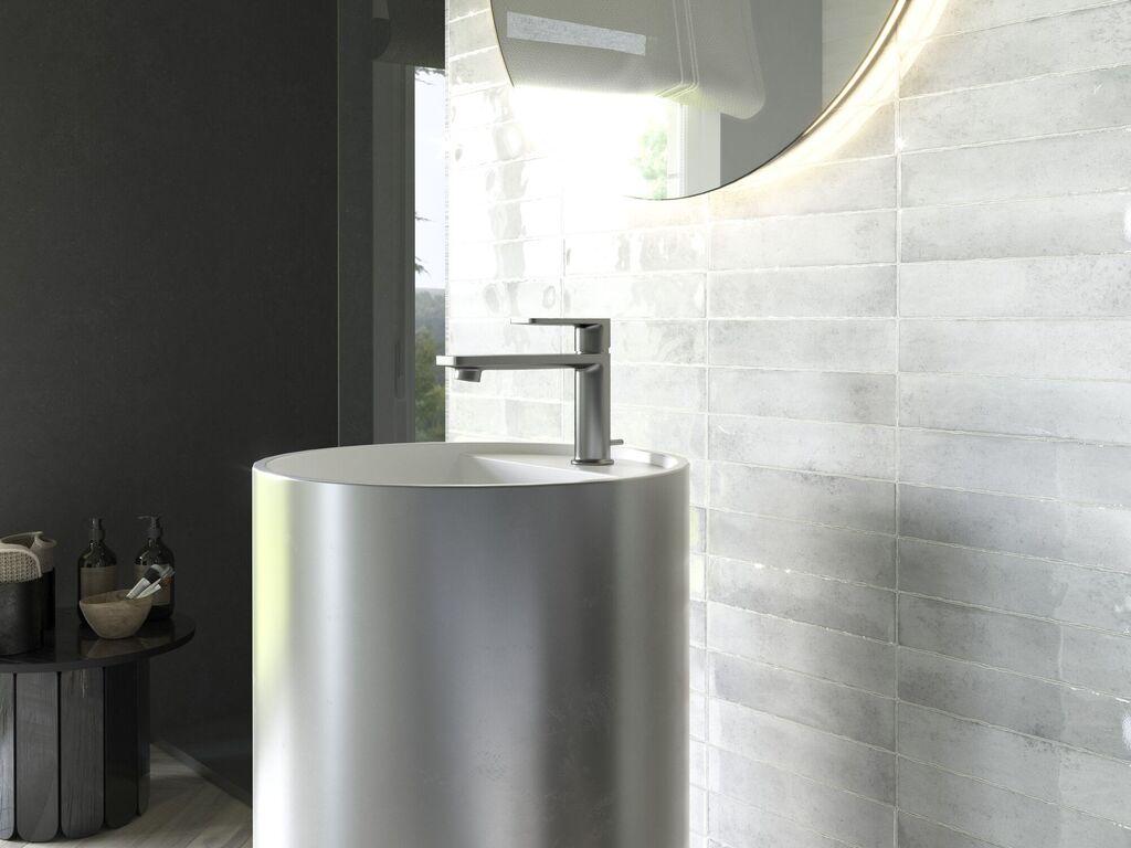 Płytka ścienna KALON WHITE BRILLO 5x25