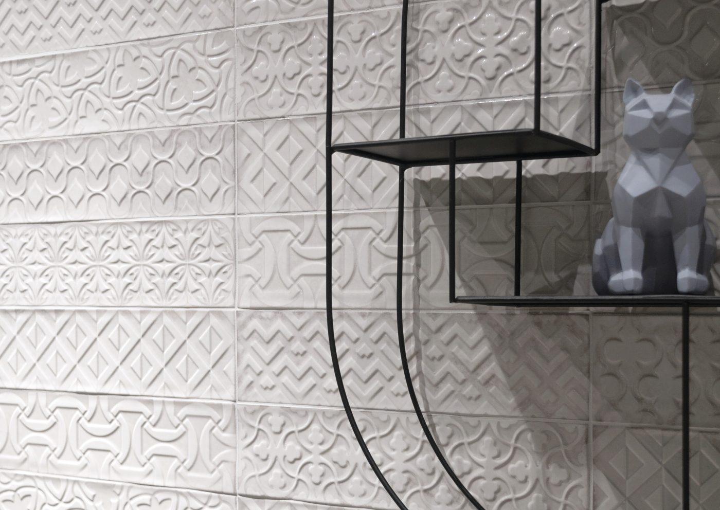 Płytka ścienna DROP RELIEVE WHITE BRILLO 7,5x30