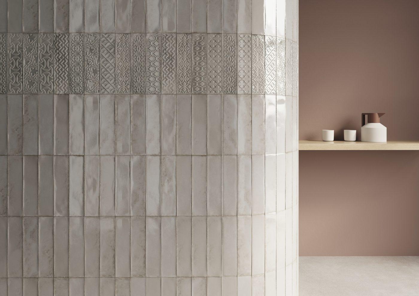 Płytka ścienna DROP IVORY BRILLO 7,5x30 (3)