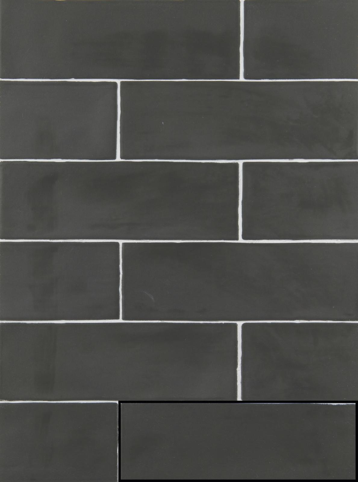 Płytka ścienna ISPAL BLACK 6,5x20 (3)