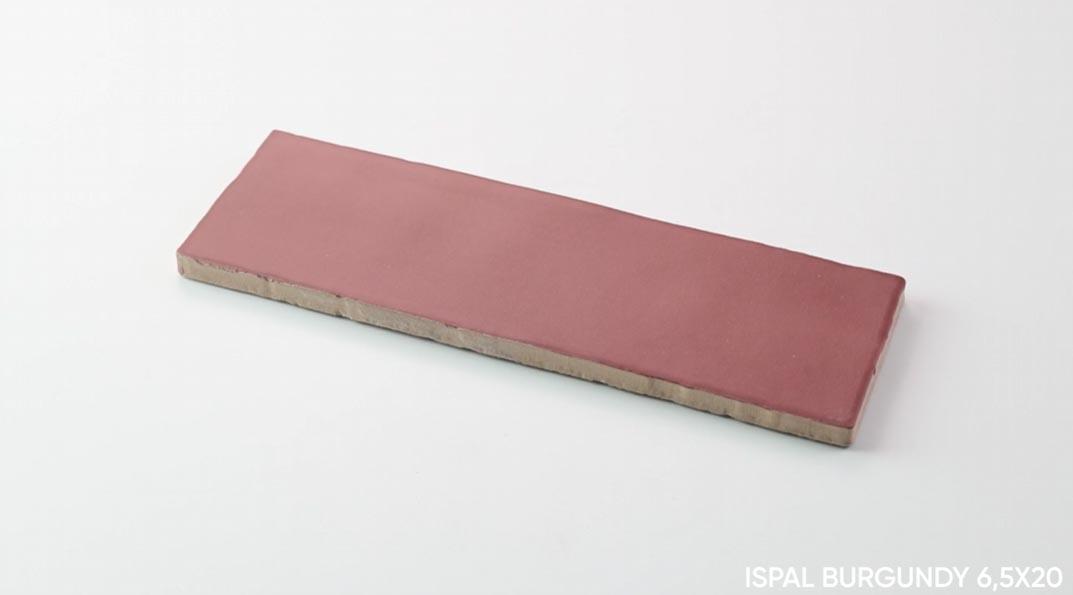 Płytka ścienna ISPAL BURGUNDY 6,5x20 (5)