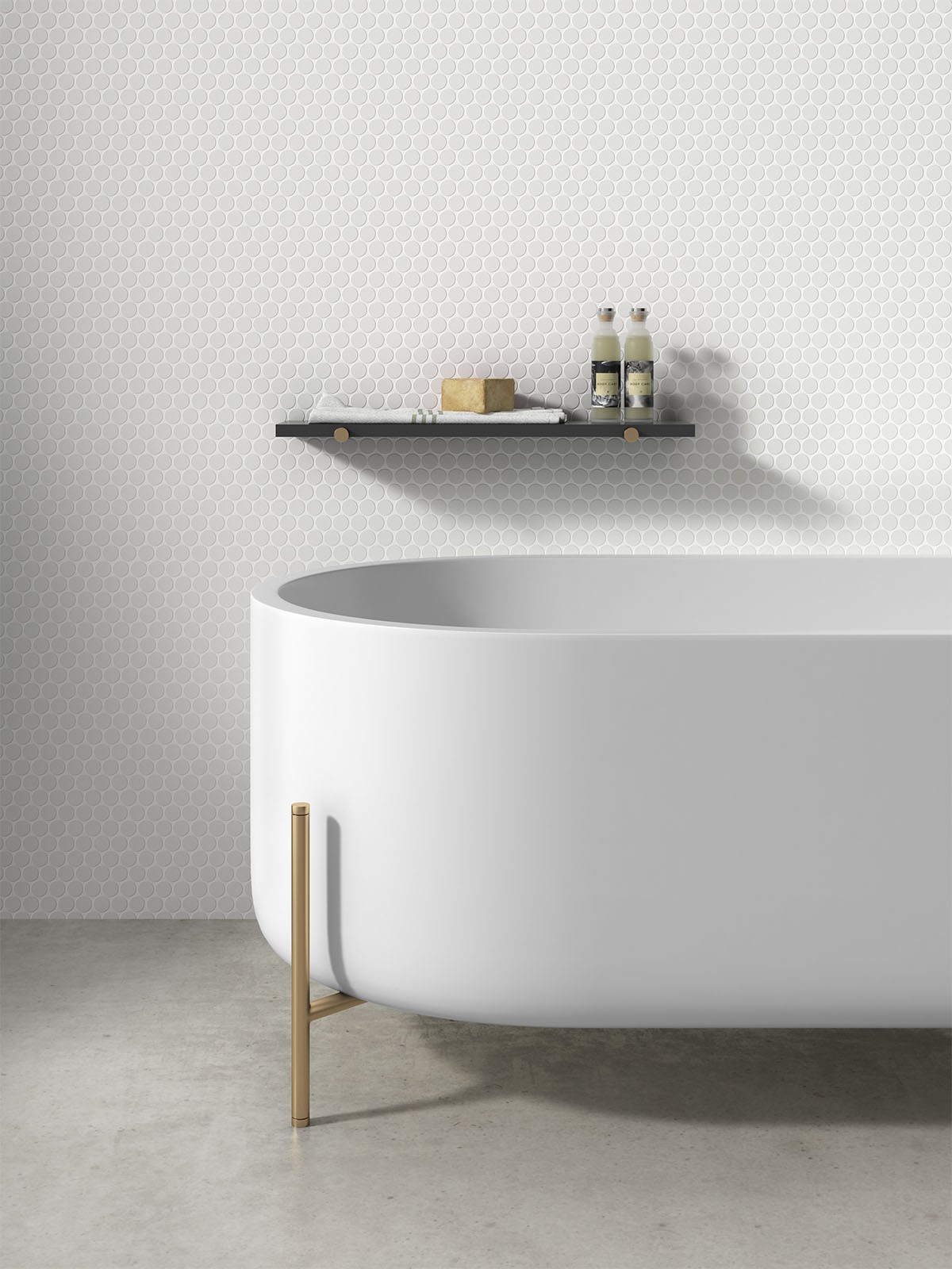 Mozaika szklana okrągła CIRCLE WHITE MT 31,5x31,5 biała (2)