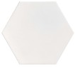 Gres ARGOS WHITE LAPATO 56x48,5 płytka heksagon biała