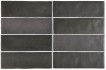 mini: Płytka ścienna MAGMA BLACK COAL MATT 6,5x20 czarna cegiełka mat (1)