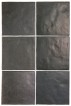 mini: Płytka ścienna MAGMA BLACK COAL MATT 13,2x13,2 czarna kwadratowa cegiełka mat (1)