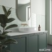 mini: Płytka ścienna COSTA NOVA ALOE GLOSS 5x20 mała zielona, miętowa cegiełka połysk (2)