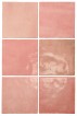 Płytka ścienna ARTISAN ROSE MALLOW 13,2x13,2 różowa kwadratowa cegiełka połysk