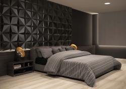 mini: Płytka ścienna ORIGAMI BLACK 25x25 (3)