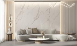 mini: Gres slab LUMIERE WHITE DECOR ST 100x275 (2)