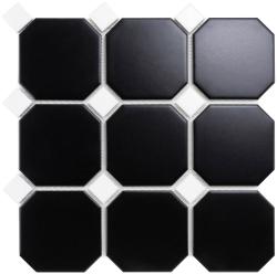 mini: Mozaika OCTAGONO BLACK MAT 30x30 (1)